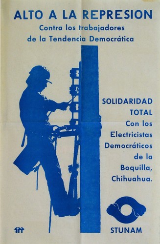 Alto a la represión contra los trabajadores de la tendencia Democrática del SUTERM.