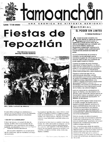 Tamoanchan. 1997-01-13 (1997)