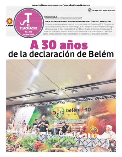 El Tlacuache Num. 845 Año (2018)