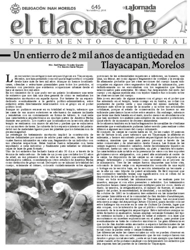 El Tlacuache Num. 646 (2014)