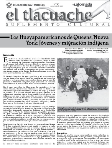 El Tlacuache Núm. 706 (2015)
