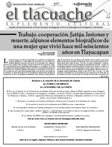 El Tlacuache Núm. 697 (2015)
