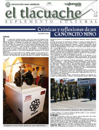 El Tlacuache Núm. 509 (2012)