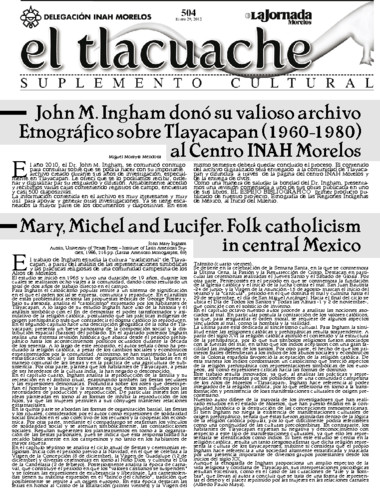 El Tlacuache Núm. 504 (2012)