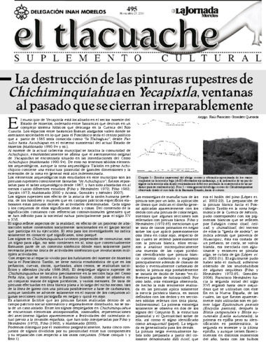 El Tlacuache Núm. 495 (2011)