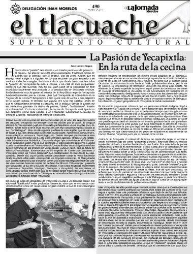 El Tlacuache Núm. 490 (2011)