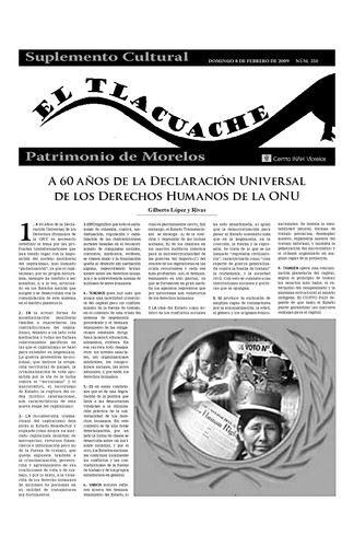 El Tlacuache Núm. 350 (2009)
