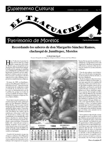 El Tlacuache Núm. 113 (2004)