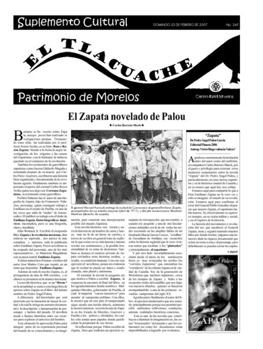 El Tlacuache Núm. 249 (2007)