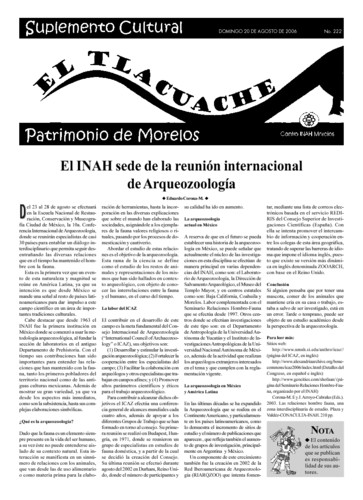 El Tlacuache Núm. 222 (2006)
