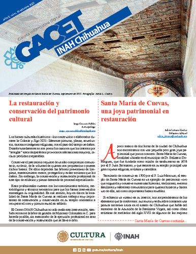 GacetINAH Chihuahua Núm. 16 (2021)