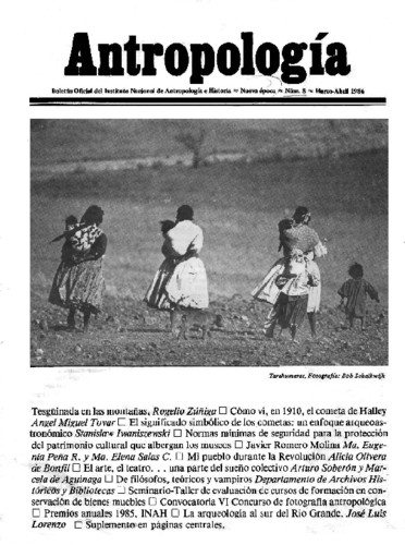 Antropología Núm. 8 (1986) Misceláneo