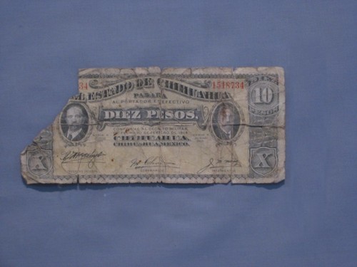 Billete de diez pesos