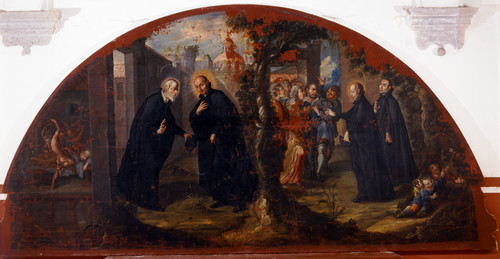 Encuentro de san Ignacio de Loyola con san Felipe Neri