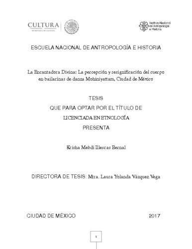 La Encantadora Divina : la percepción y resignificación del cuerpo  en bailarinas de danza  mohiniyattan, Ciudad de México