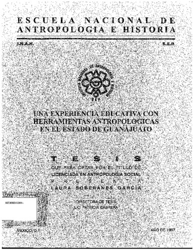 Una experiencia educativa con herramientas antropológicas en el Estado de Guanajuato
