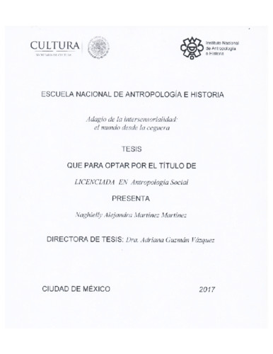 Adagio de la intersensorialidad