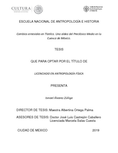 Cambios entesiales en Tlatilco