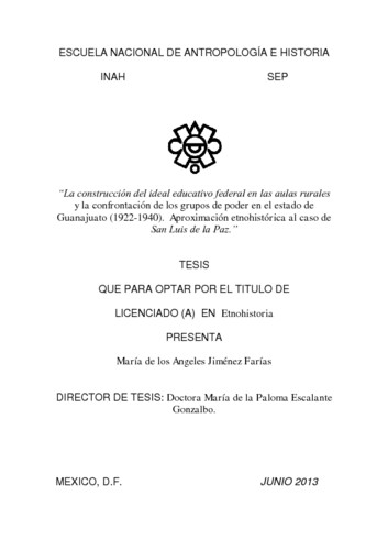 La construcción del ideal educativo federal en las aulas rurales y la confrontación de los grupos de poder en el estado de Guanajuato (1922-1940)