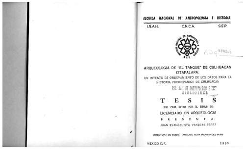 Arqueología de El Tanque de Culhuacán iztapalapa