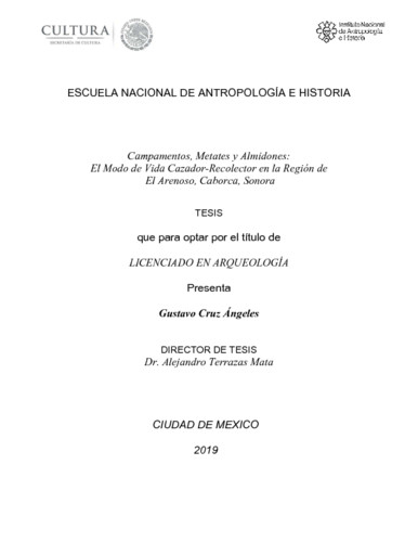 Campamentos, metates y almidones