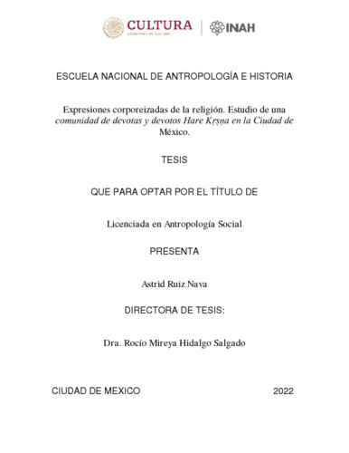 Expresiones corporeizadas de la religión
