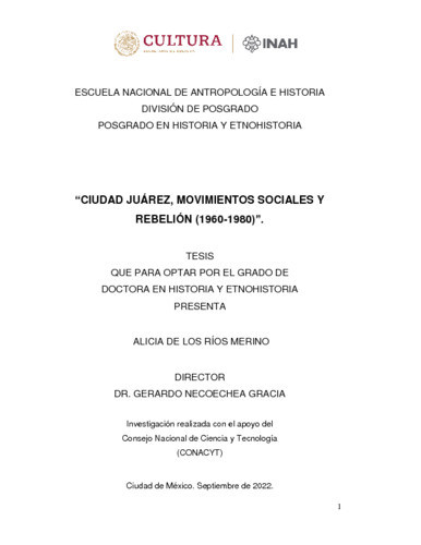 Ciudad Juárez, movimientos sociales y rebelión (1960-1980)