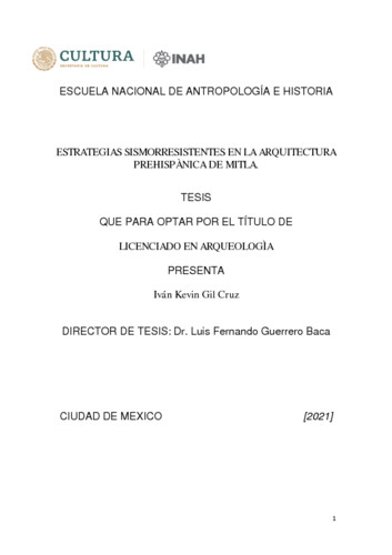 Estrategias sismorresistentes, en la arquitectura prehispánica de Mitla