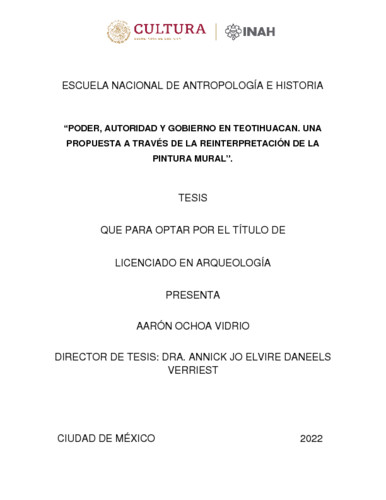 Poder, autoridad y gobierno en Teotihuacan