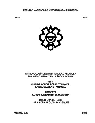 Antropología de la gestualidad religiosa en la Edad Media y en la época actual